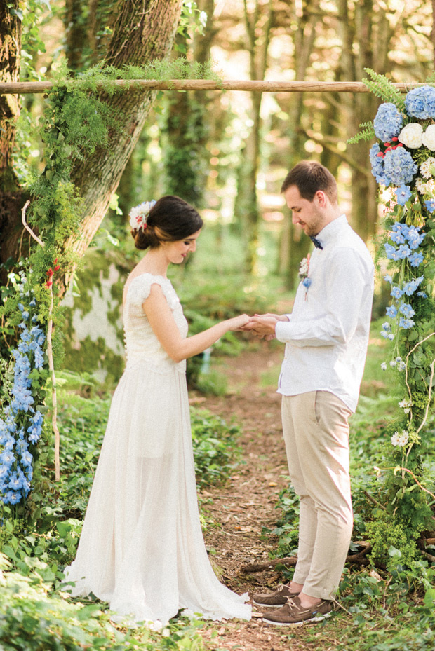 Beautiful forest elopement in Sintra Portugal by Adriana Morais // onefabday.com