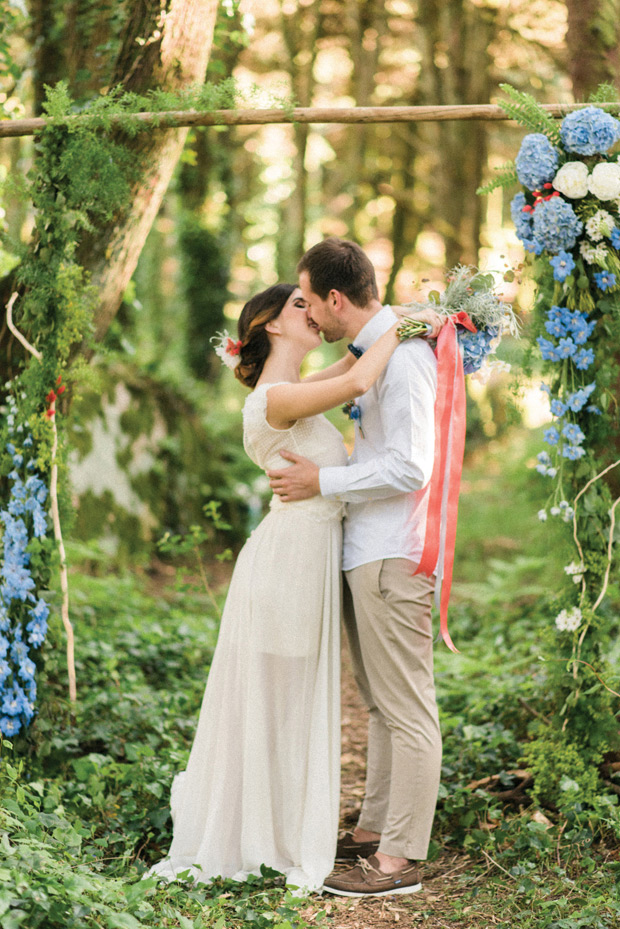 Beautiful forest elopement in Sintra Portugal by Adriana Morais // onefabday.com