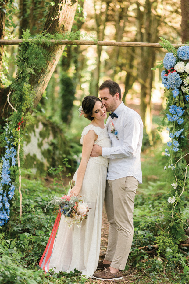 Beautiful forest elopement in Sintra Portugal by Adriana Morais // onefabday.com