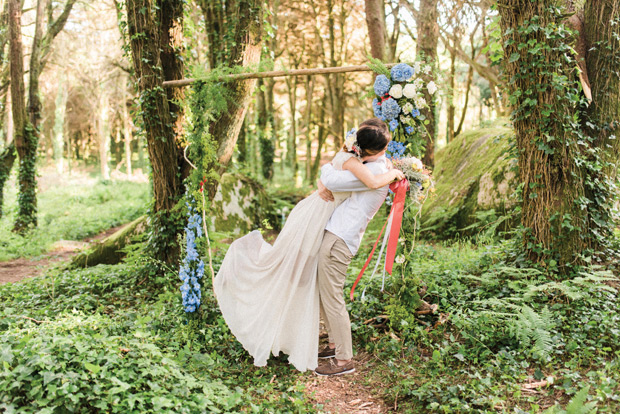 Beautiful forest elopement in Sintra Portugal by Adriana Morais // onefabday.com