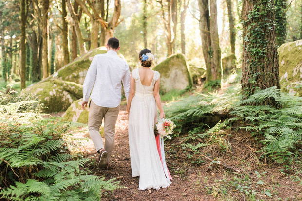 Beautiful forest elopement in Sintra Portugal by Adriana Morais // onefabday.com