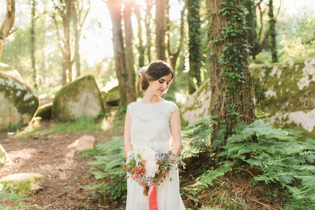 Beautiful forest elopement in Sintra Portugal by Adriana Morais // onefabday.com