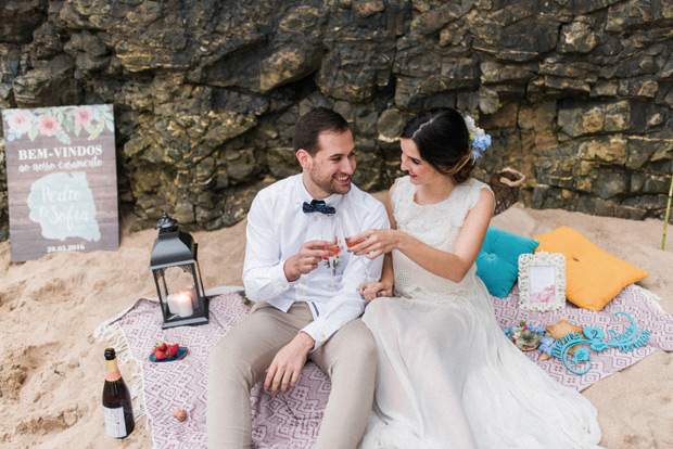 Beautiful forest elopement in Sintra Portugal by Adriana Morais // onefabday.com