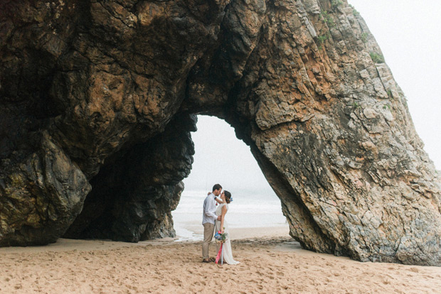 Beautiful forest elopement in Sintra Portugal by Adriana Morais // onefabday.com