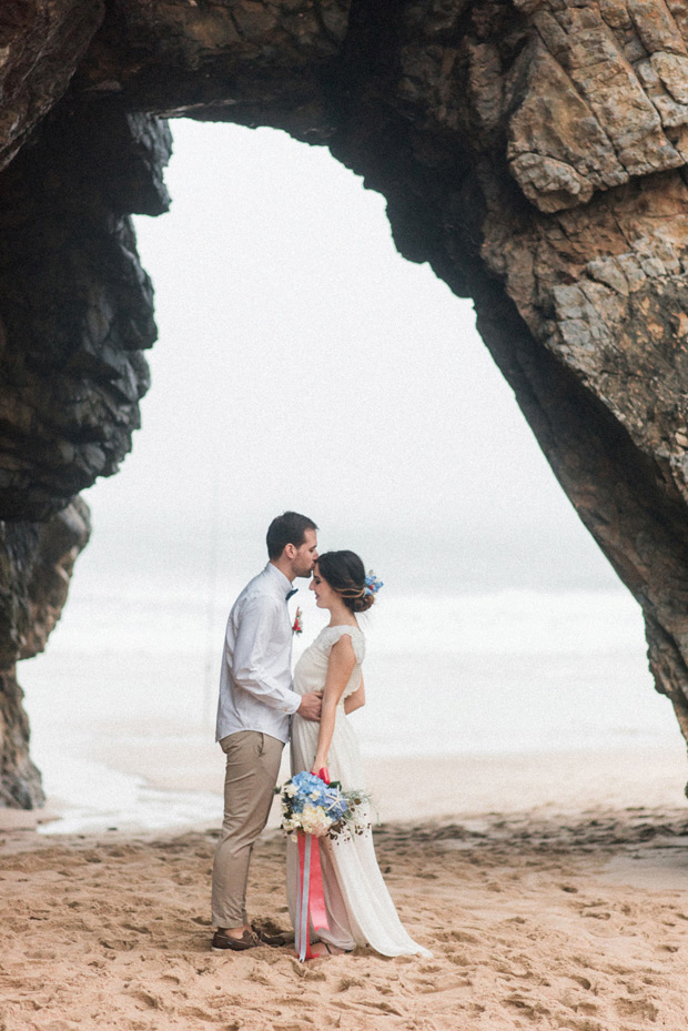 Beautiful forest elopement in Sintra Portugal by Adriana Morais // onefabday.com