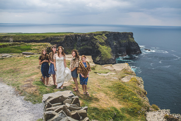 Stunning Irish Cliffs of Moher and Hotel Doolin wedding by MrsRedhead Photography // onefabday.com