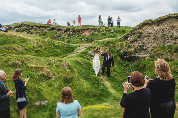 Stunning Irish Cliffs of Moher and Hotel Doolin wedding by MrsRedhead Photography // onefabday.com