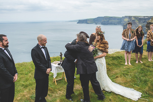 Stunning Irish Cliffs of Moher and Hotel Doolin wedding by MrsRedhead Photography // onefabday.com