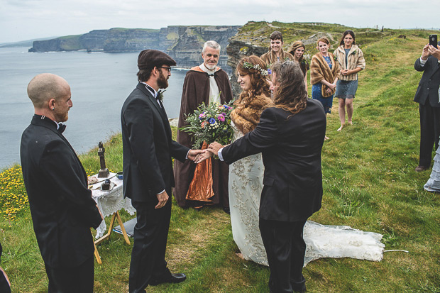 Stunning Irish Cliffs of Moher and Hotel Doolin wedding by MrsRedhead Photography // onefabday.com