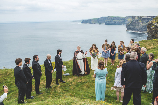 Stunning Irish Cliffs of Moher and Hotel Doolin wedding by MrsRedhead Photography // onefabday.com