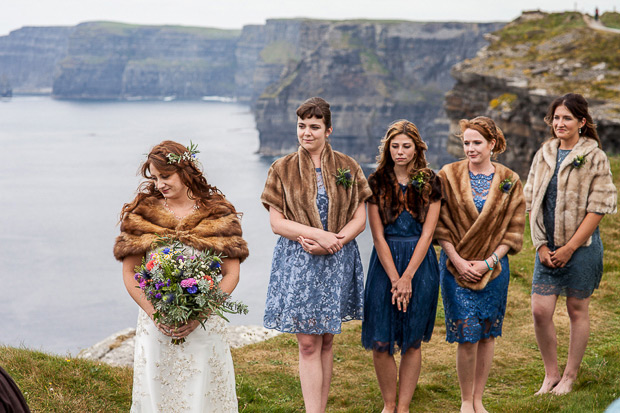 Stunning Irish Cliffs of Moher and Hotel Doolin wedding by MrsRedhead Photography // onefabday.com