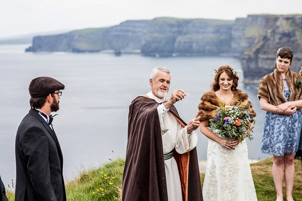 Stunning Irish Cliffs of Moher and Hotel Doolin wedding by MrsRedhead Photography // onefabday.com