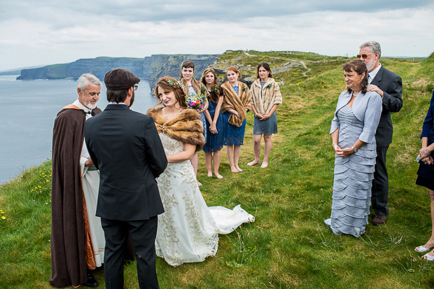 Stunning Irish Cliffs of Moher and Hotel Doolin wedding by MrsRedhead Photography // onefabday.com