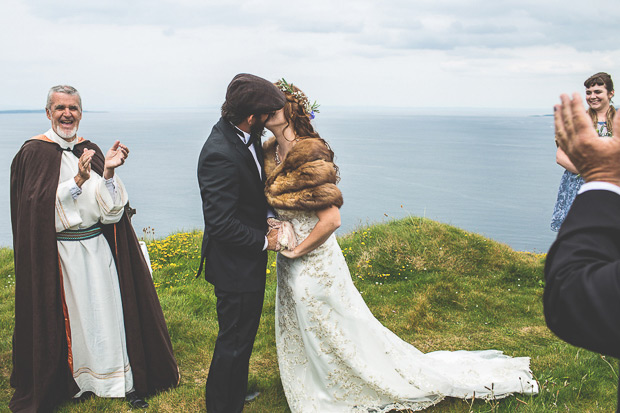 Stunning Irish Cliffs of Moher and Hotel Doolin wedding by MrsRedhead Photography // onefabday.com