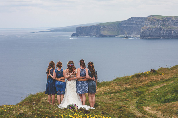 Stunning Irish Cliffs of Moher and Hotel Doolin wedding by MrsRedhead Photography // onefabday.com