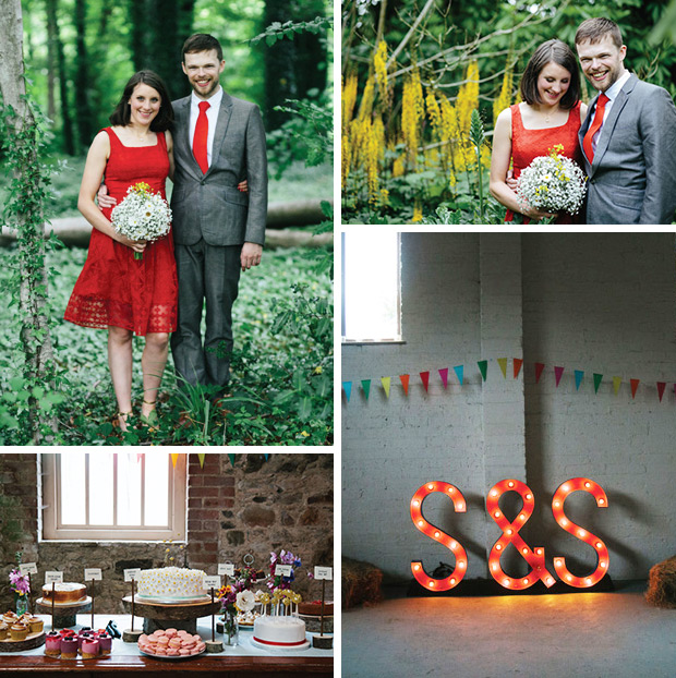 Unique Kilruddery wedding with bride in a red wedding dress // onefabday.com