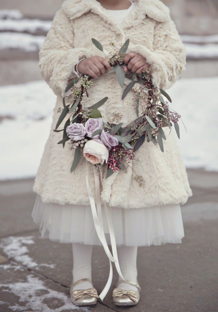 Cute winter flower girl outfit ideas | see them all on onefabday