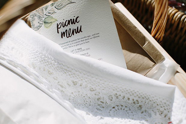 Beautiful boho picnic wedding by Heart and Colour // onefabday.com