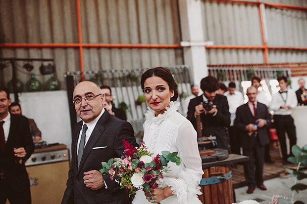 Costa da Morte fashionable wine cellar wedding // onefabday.com