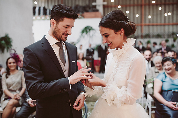 Costa da Morte fashionable wine cellar wedding // onefabday.com