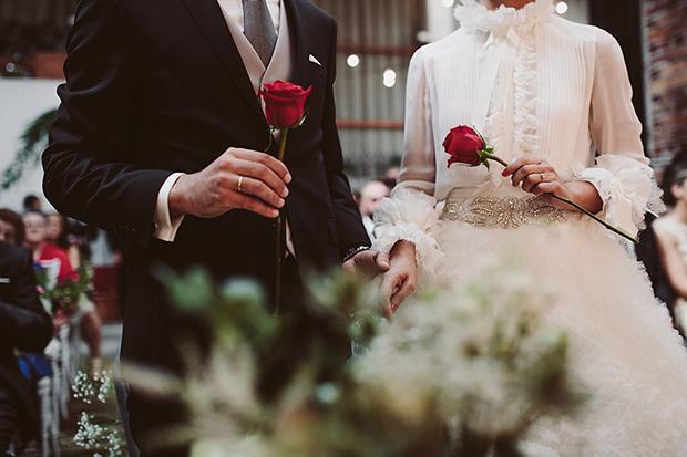 Costa da Morte fashionable wine cellar wedding // onefabday.com