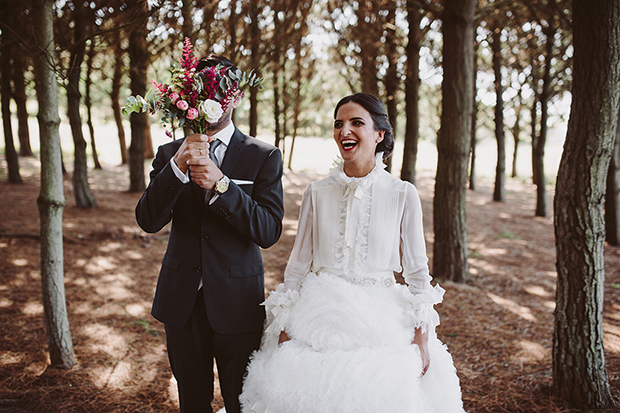 Costa da Morte fashionable wine cellar wedding // onefabday.com