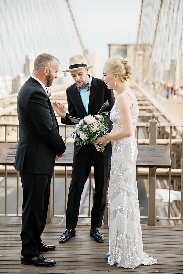 Super chic and stylish New York elopement by Stylish and Hip Weddings // onefabday.com