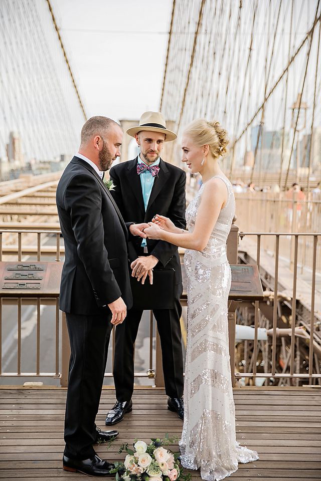 Super chic and stylish New York elopement by Stylish and Hip Weddings // onefabday.com