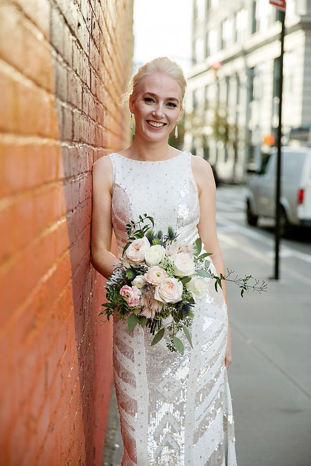 Super chic and stylish New York elopement by Stylish and Hip Weddings // onefabday.com