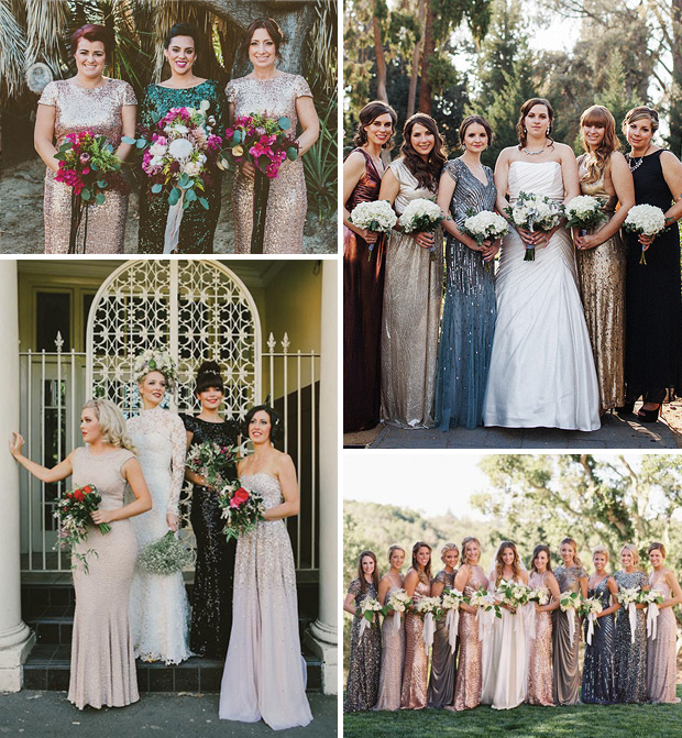 Sequin bridesmaids dress inspiration // onefabday.com