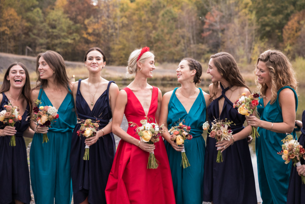 Beautiful red wedding dress inspiration for the daring bride! onefabday.com