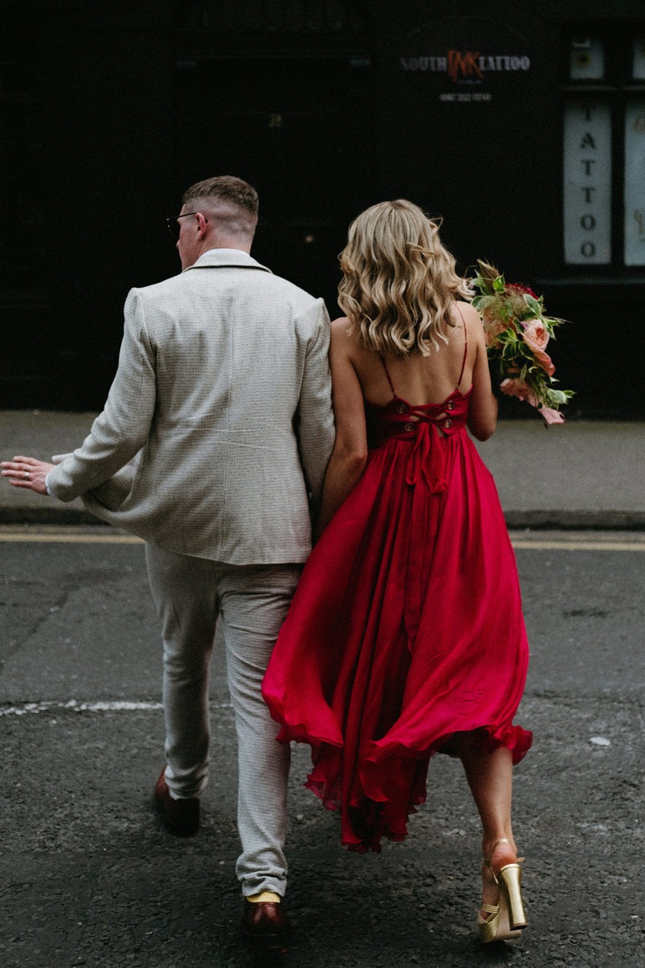 Beautiful red wedding dress inspiration for the daring bride! onefabday.com