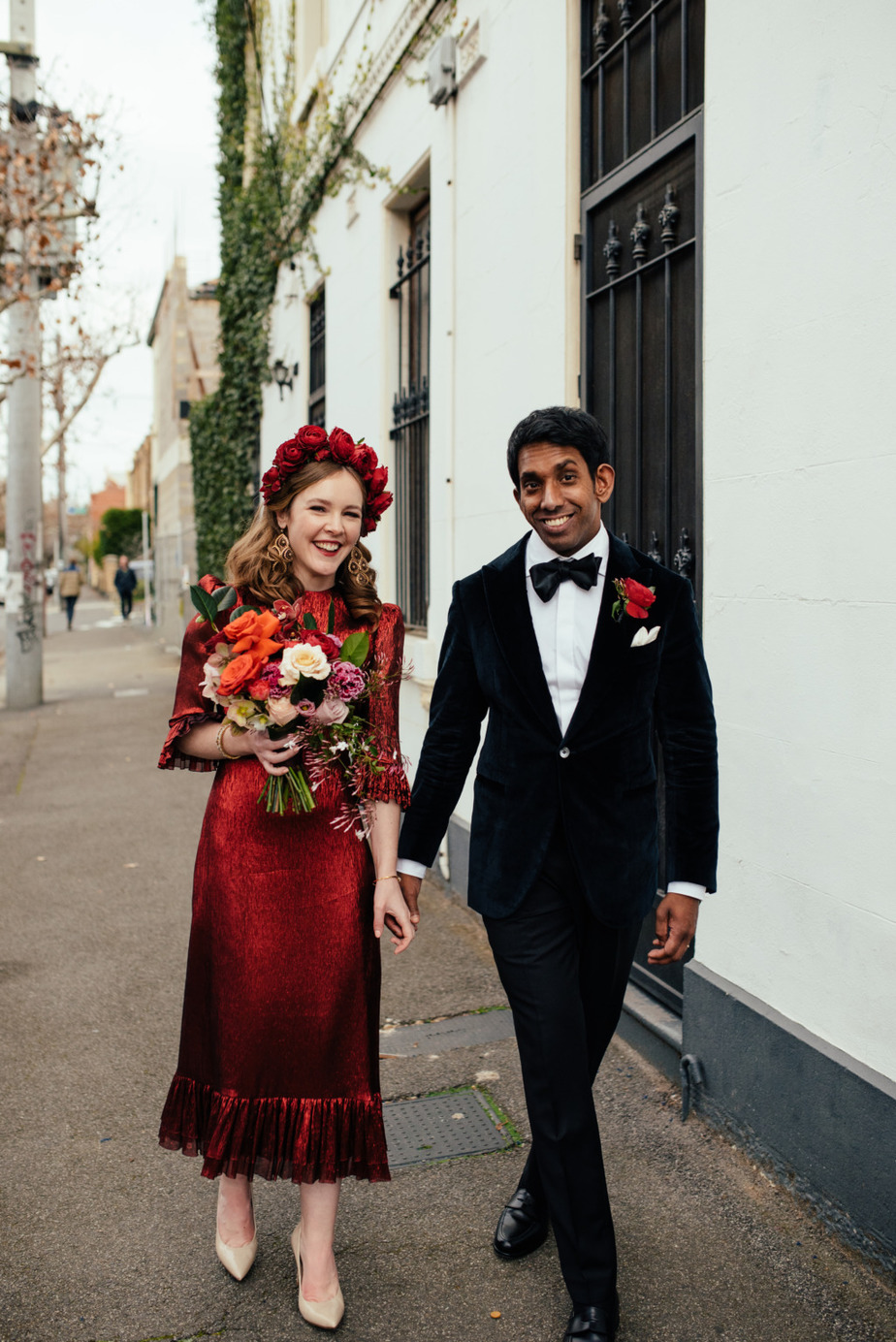 Beautiful red wedding dress inspiration for the daring bride! onefabday.com