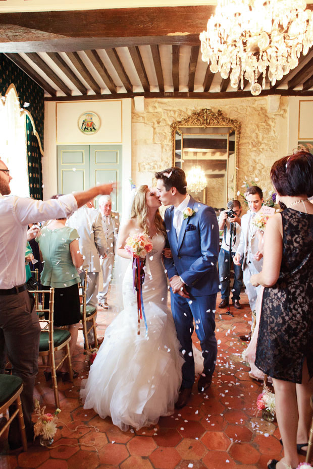 Pretty pink wedding at Chateau de la Ligne // onefabday.com