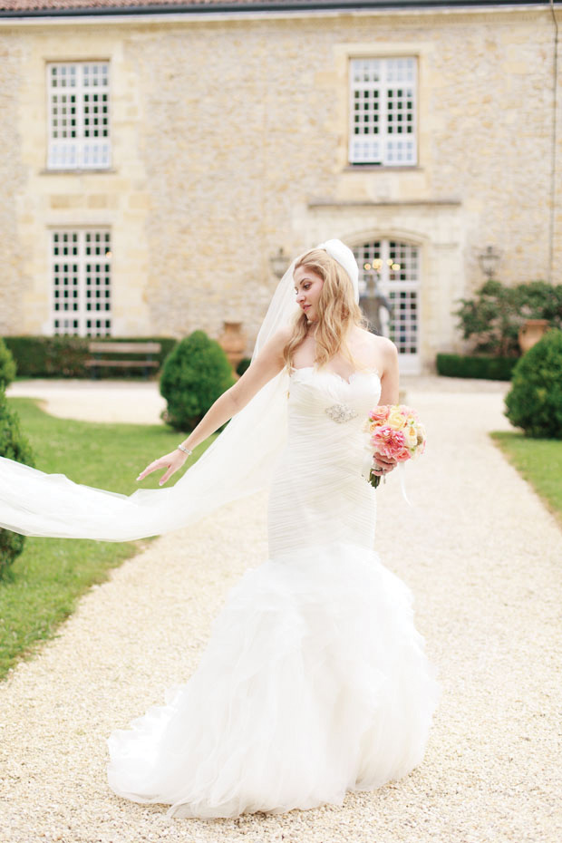 Pretty pink wedding at Chateau de la Ligne // onefabday.com