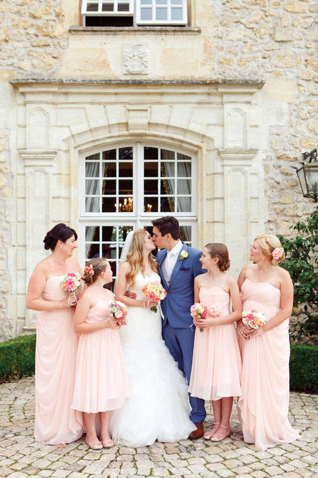 Pretty pink wedding at Chateau de la Ligne // onefabday.com