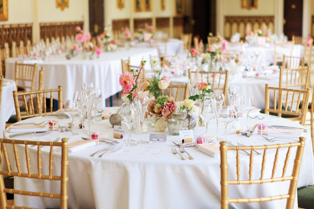 Pretty pink wedding at Chateau de la Ligne // onefabday.com