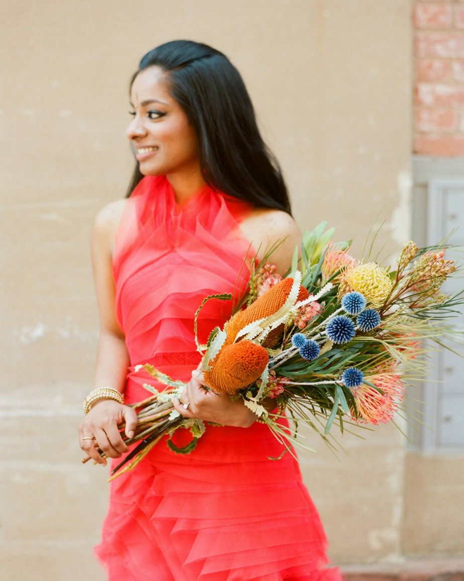 Beautiful red wedding dress inspiration for the daring bride! onefabday.com