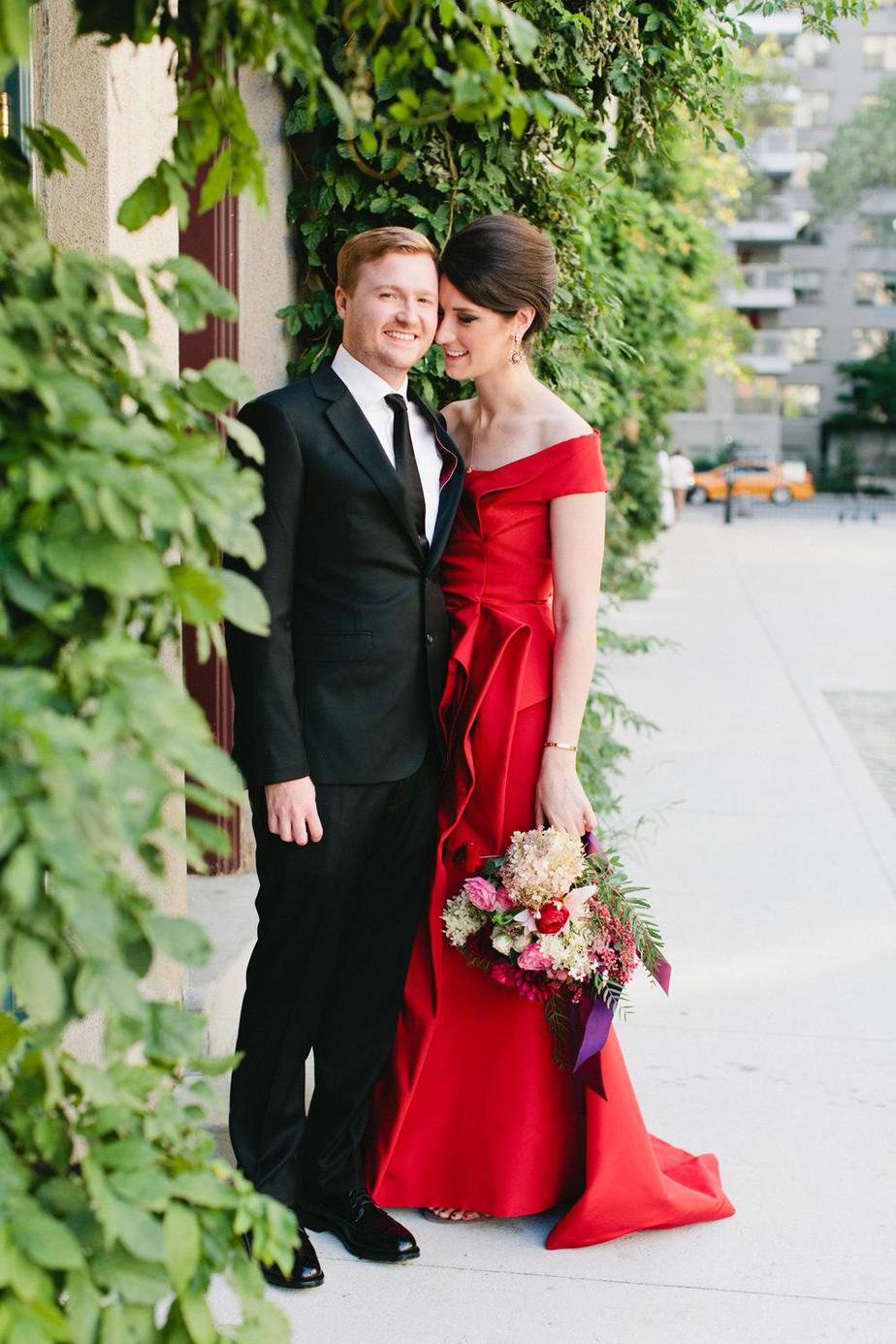 Beautiful red wedding dress inspiration for the daring bride! onefabday.com