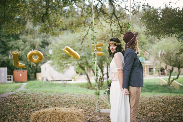 Beautiful boho wedding with two brides by Martina California // onefabday.com