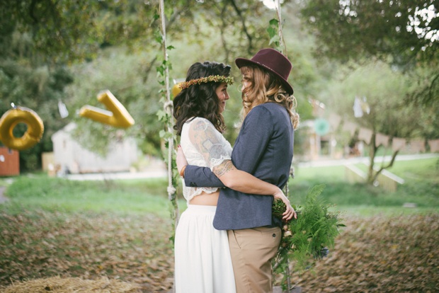 Beautiful boho wedding with two brides by Martina California // onefabday.com