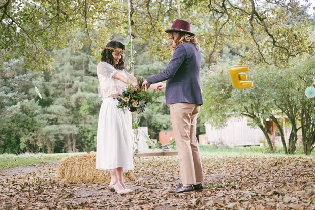 Beautiful boho wedding with two brides by Martina California // onefabday.com