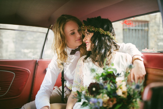 Beautiful boho wedding with two brides by Martina California // onefabday.com