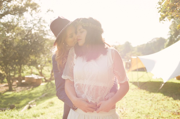 Beautiful boho wedding with two brides by Martina California // onefabday.com