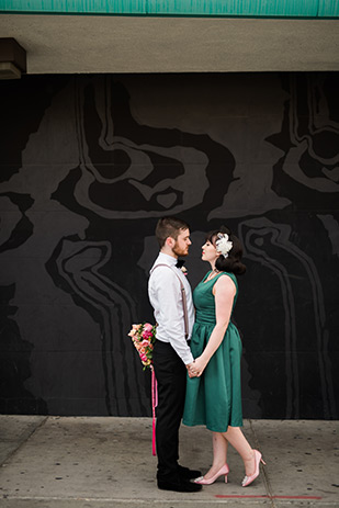 Retro Vegas Wedding at The Little White Chapel by Kristen Kay Photography // see it all on onefabday.com