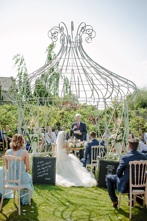 Beautiful Outdoor Wedding at The Village at Lyons by Candy Stripe Photography // onefabday.com