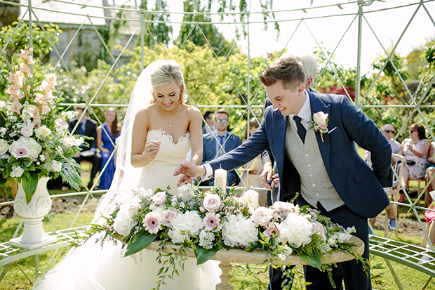 Beautiful Outdoor Wedding at The Village at Lyons by Candy Stripe Photography // onefabday.com