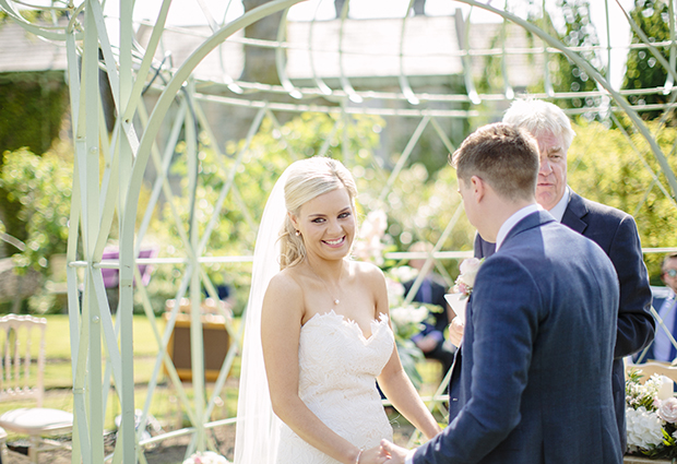 Beautiful Outdoor Wedding at The Village at Lyons by Candy Stripe Photography // onefabday.com