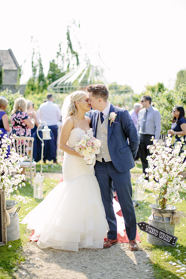 Beautiful Outdoor Wedding at The Village at Lyons by Candy Stripe Photography // onefabday.com