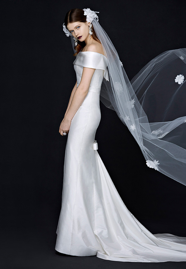 The Chloe Dress with Veil from The Alan Hannah Porcelain Collection // see more on onefabday.com